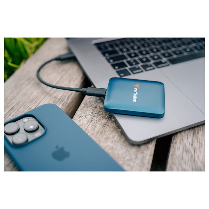 Verbatim SnapBack SSD 1TB Externo USB 3.2 Gen 2x2 Tipo-C - 2000 MB/s, 1600 MB/s, 20 Gbit/s, Azul