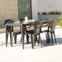 Shaf Silla apilable Menorca, color antracita