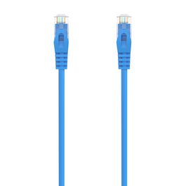 AISENS - CABLE DE RED LATIGUILLO RJ45 LSZH CAT.6A 500 MHZ UTP AWG24, AZUL, 0.5M