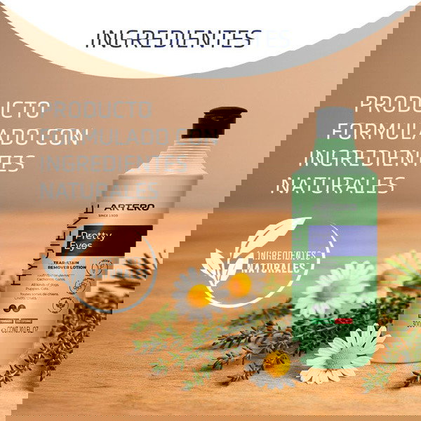 Artero Loción Pretty Eyes para el Cuidado Ocular de Mascotas, 300 ml