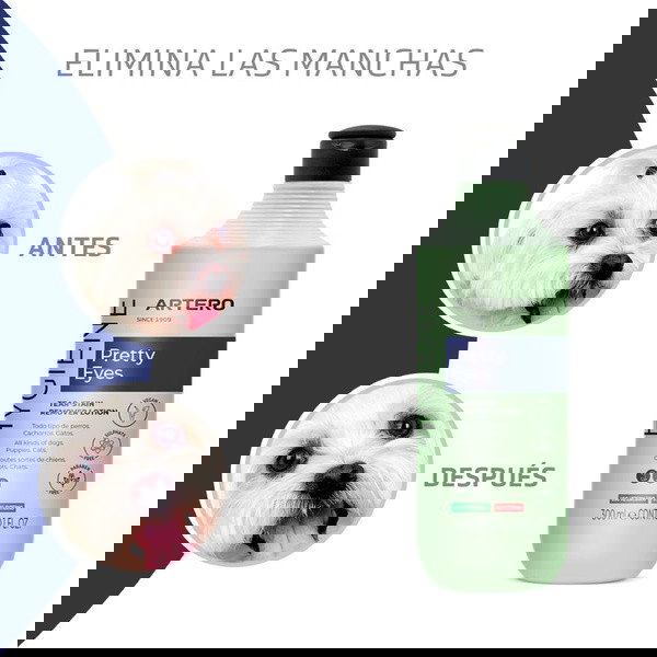 Artero Loción Pretty Eyes para el Cuidado Ocular de Mascotas, 300 ml