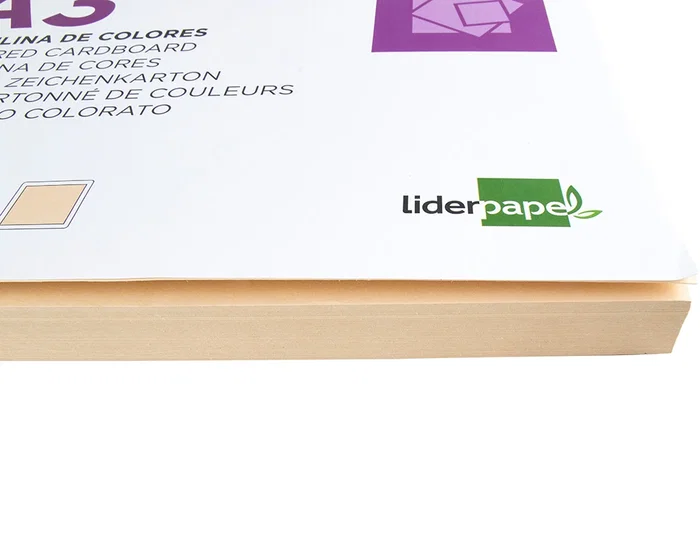 Liderpapel Cartulina A3 180g/m2 Crema Paquete de 100 Hojas