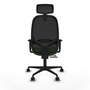 PIQUERAS Y CRESPO Silla de oficina Cilanco Sincro/Traslack Pistacho y Negro