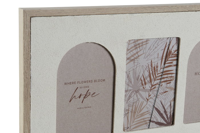 DKD Home Decor Marco Multifoto MDF Cristal Beige 5 Fotos