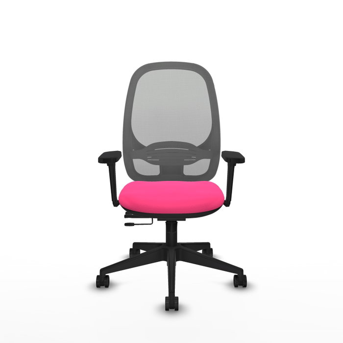 PIQUERAS Y CRESPO Silla de oficina Cilanco Rosa y Gris con Mecanismo Sincro/Traslack PIQUERAS Y CRESPO Silla de oficina Cilanco Rosa y Gris con Mecanismo Sincro/Traslack