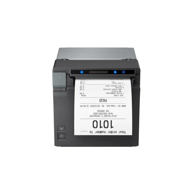 Epson EU-M30 (002) - Impresora de recibos térmica 203x203 DPI, USB, serie e inalámbrica, MTBF 360k horas, color negro