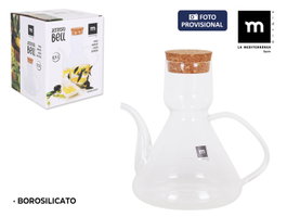Inde Bell Aceitera de Borosilicato con Tapa 500 cc (8 Unidades)