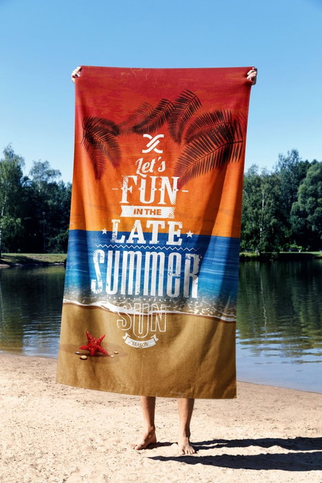 Mijölnir Late Summer 70 Toalla de Playa Multicolor 70x130 cm 70% Poliéster 30% Poliamida Tejido Microfilamento