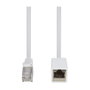 LogiLink Cable de extensión patch premium Cat.6A, 3 m, blanco