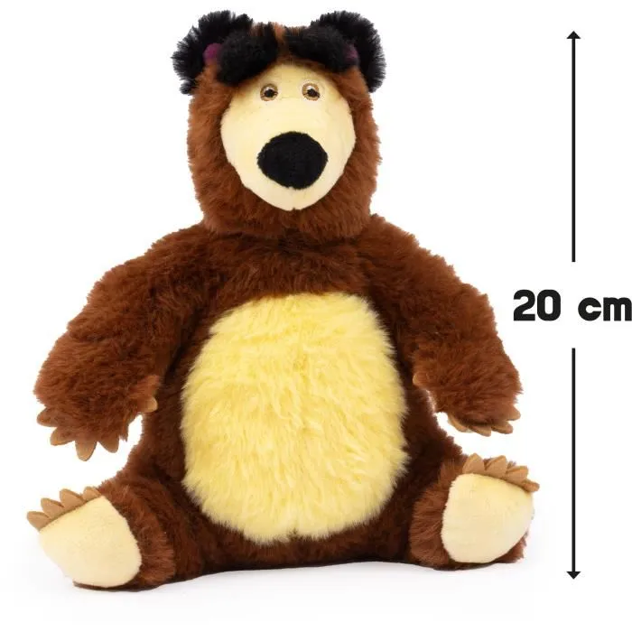 Masha y el Oso MHA21 Set de Muñecas y Peluches: Masha (12 cm) y Michka el Oso (20 cm). Apto para niños a partir de 3 años.