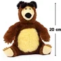 Masha y el Oso MHA21 Set de Muñecas y Peluches: Masha (12 cm) y Michka el Oso (20 cm). Apto para niños a partir de 3 años.
