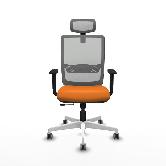 PIQUERAS Y CRESPO Silla de oficina Haches Naranja y Gris
