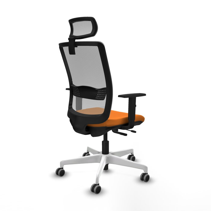 PIQUERAS Y CRESPO Silla de oficina Haches Naranja y Gris