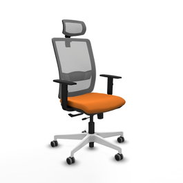 PIQUERAS Y CRESPO Silla de oficina Haches Naranja y Gris