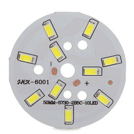 Módulo LED 5W 500Lm 6000K 10 LEDs Ø48mm