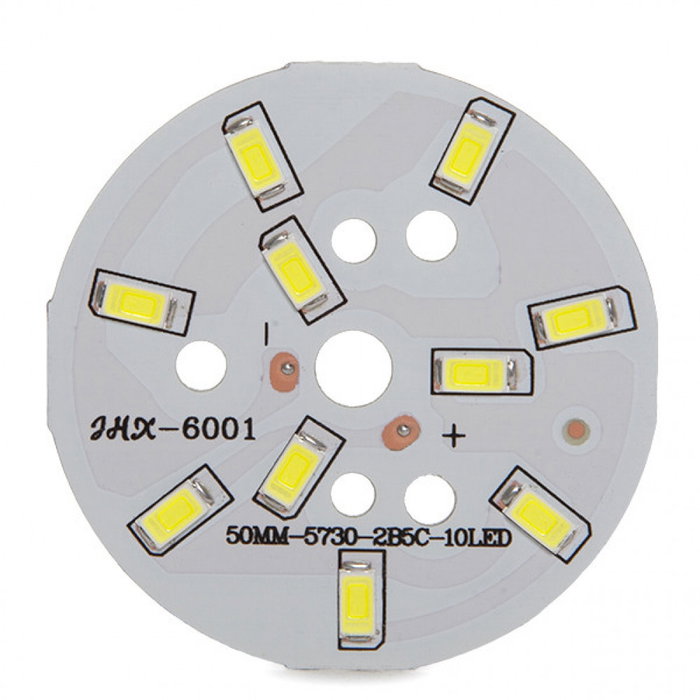 Módulo LED 5W 500Lm 6000K 10 LEDs Ø48mm