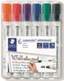 Staedtler Set de 6 Rotuladores para Pizarra Blanca Multicolor Punta de 2 mm
