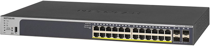 Netgear GS728TP Smart Switch de 24 puertos Gigabit con 4 SFP y PoE+