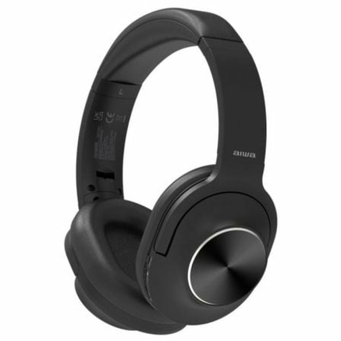 Aiwa HST-220BT Auriculares Inalámbricos y Alámbricos con ANC Negro