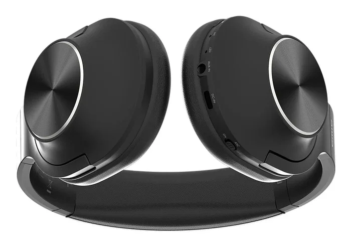 Aiwa HST-220BT Auriculares Diadema Bluetooth 5.4 Negro - Supraaurales, Reducción de Ruido Activa (ANC), 50h Autonomía, USB Tipo C, para Llamadas y Música