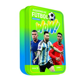 GATO DE HOJALATA Jugadores de Fútbol (WOW! Lata) (Libro+32 cartas)
