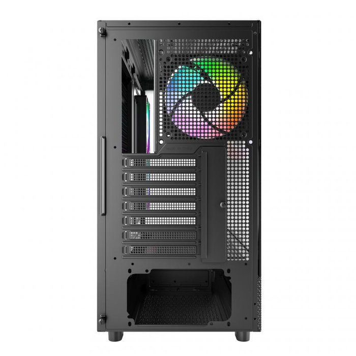 Montech XR - Torre para PC ATX, Micro ATX, Mini-ITX Negro con Iluminación, Filtro Antipolvo, Ventiladores 2x120mm y Soporte para Gráficas hasta 42 cm
