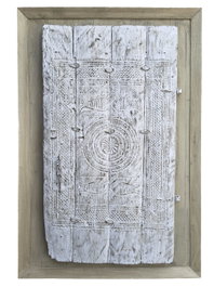 DKD Home Decor Decoración de Pared de Teca Puerta Antigua 120x180 cm