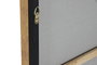 DKD Home Decor Cuadro Lienzo Abstracto Pintado a Mano Gris y Dorado 131x131 cm