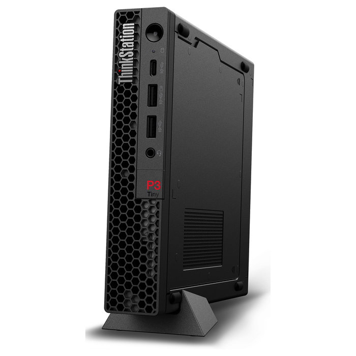 Lenovo ThinkStation P3 Tiny PC de escritorio: Intel Core i7-14700, 64 GB RAM, 1 TB SSD, NVIDIA RTX A1000 8 GB, Windows 11 Pro, Wi-Fi 6E, chasis compacto