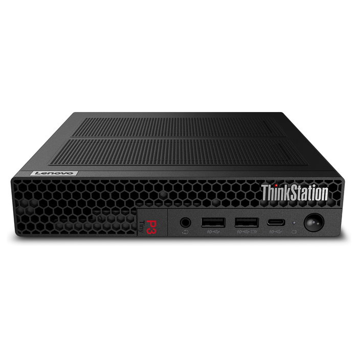 Lenovo ThinkStation P3 Tiny PC de escritorio: Intel Core i7-14700, 64 GB RAM, 1 TB SSD, NVIDIA RTX A1000 8 GB, Windows 11 Pro, Wi-Fi 6E, chasis compacto