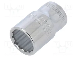 BAHCO Vaso de 12 ángulos de 11mm de 1/4 de pulgada