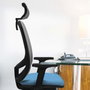 PIQUERAS Y CRESPO Silla de oficina Cilanco con mecanismo Sincro, color Pistacho y Gris