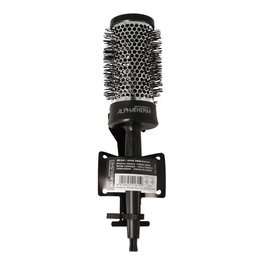 Xanitalia Pro Cepillo Térmico de Aluminio y Cerámica, 43 mm, Negro, para Alisar y Crear Ondas con Volumen