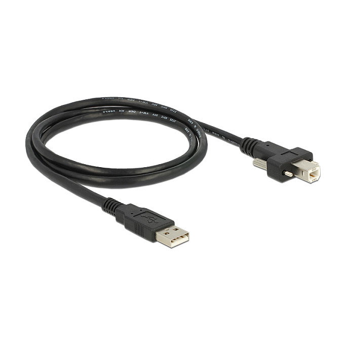 DeLOCK Cable USB 2.0 Tipo A a Tipo B con Tornillos 1 m 83594