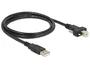 DeLOCK Cable USB 2.0 Tipo A a Tipo B con Tornillos 1 m