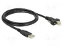 DeLOCK Cable USB 2.0 Tipo A a Tipo B con Tornillos 1 m 83594