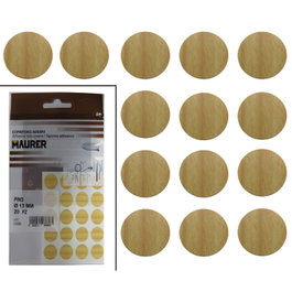 MAURER Tapatornillos Adhesivos Pino 13 mm (20 unidades)