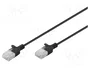 Digitus Cable de Conexión CAT 6 U-UTP Slim, 3 m, Negro, DK-1618-030S-BL