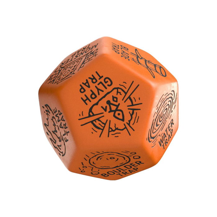 Viridian Jumbo dado Trap Generator Die D12 Naranja Viridian Jumbo dado Trap Generator Die D12 Naranja