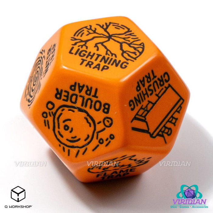 Viridian Jumbo dado Trap Generator Die D12 Naranja Viridian Jumbo dado Trap Generator Die D12 Naranja