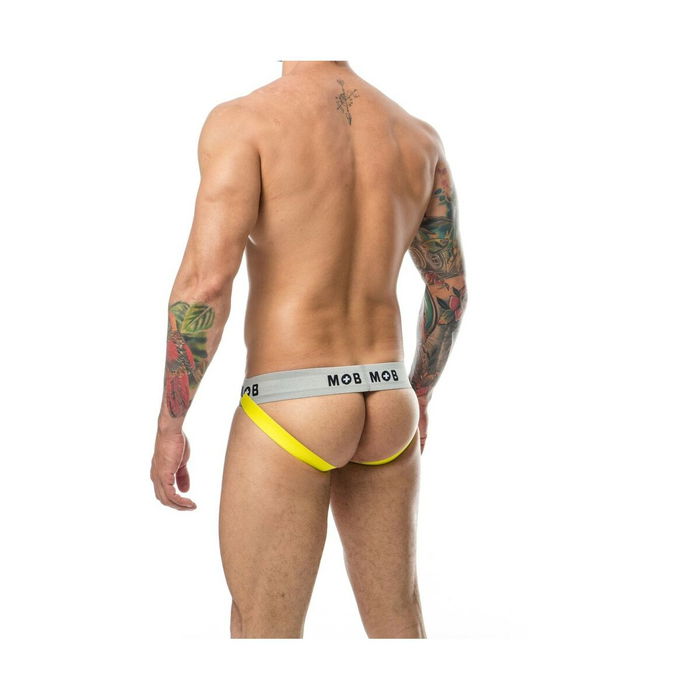 Tanga Mob Eroticwear Amarillo Negro S