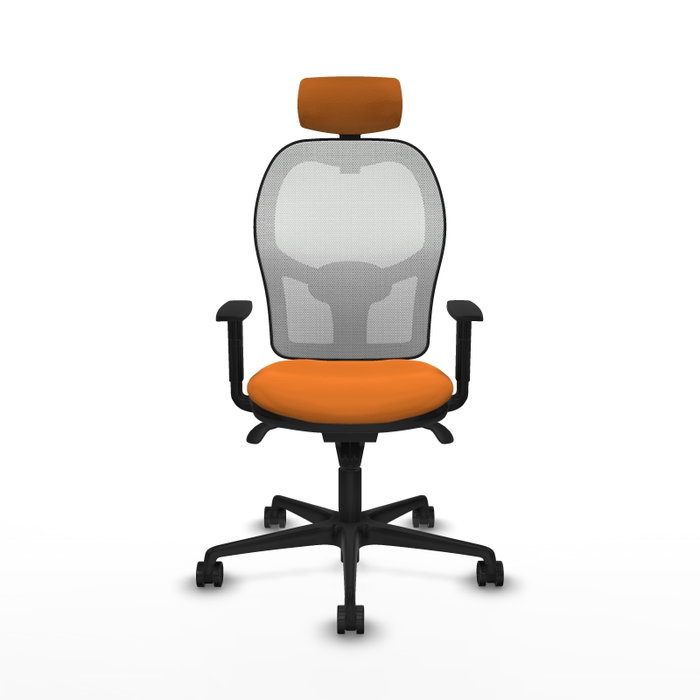 PIQUERAS Y CRESPO Silla de oficina Jorquera Naranja y Blanco