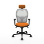 PIQUERAS Y CRESPO Silla de oficina Jorquera Naranja y Blanco