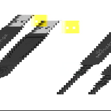 MediaRange Cable DisplayPort MRCS248 2.1, 2 m, 40 Gbps, 7680x4320 120Hz, Negro, para Conectar y Usar