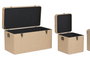 DKD Home Decor Baul Tradicional Natural 40 x 44 x 80 cm Set de 3