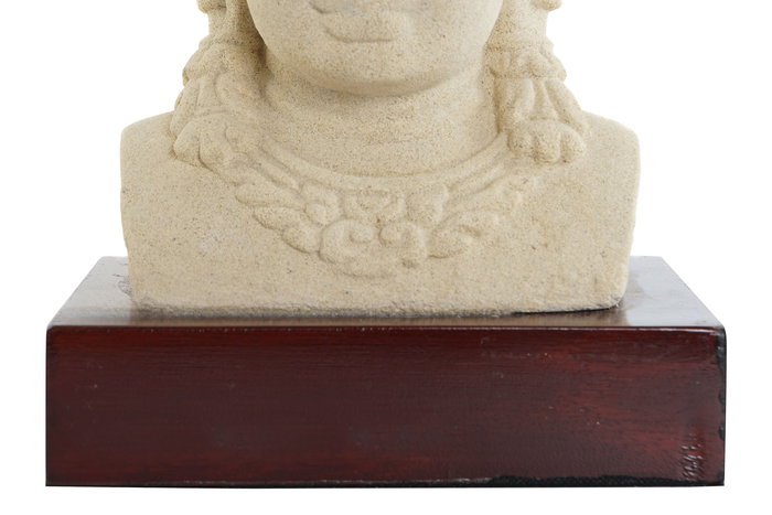 DKD Home Decor Figura Busto Deidad Javanesa Sob Crudo Marron Cemento 17 x 37 x 21 cm DKD Home Decor Figura Busto Deidad Javanesa Sob Crudo Marron Cemento 17 x 37 x 21 cm