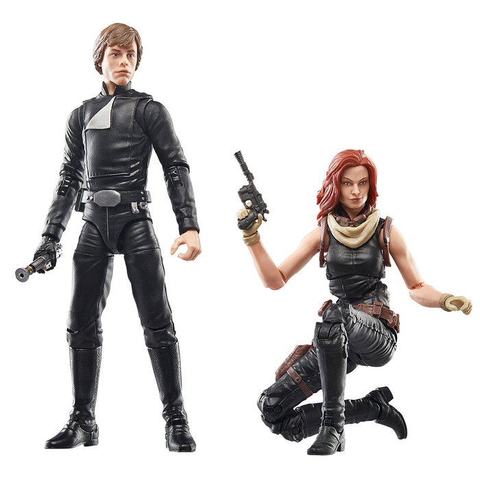 Hasbro Star Wars Pack 4 Figuras The Last Command F9227 Luke Skywalker, Luuke, Joruus C'baoth y Mara Jade Serie Black +4 años