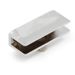 HERRAJES ALK Soporte Rectangular 40x12 para Cristal 6mm Cromo (Set de 2)