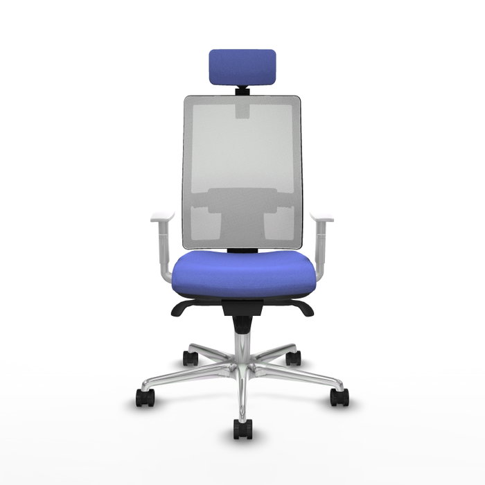 PIQUERAS Y CRESPO Silla de oficina Horna con mecanismo Sincro, Azul claro y Blanco PIQUERAS Y CRESPO Silla de oficina Horna con mecanismo Sincro, Azul claro y Blanco