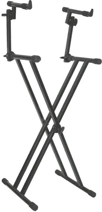 QUIKLOK Soporte Teclado T22 Formato "X" Doble Nivel Altura Regulable Negro QUIKLOK Soporte Teclado T22 Formato "X" Doble Nivel Altura Regulable Negro